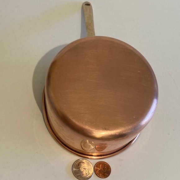 Vintage Metal Copper and Brass Cooking Pot - Picture 1 of 5